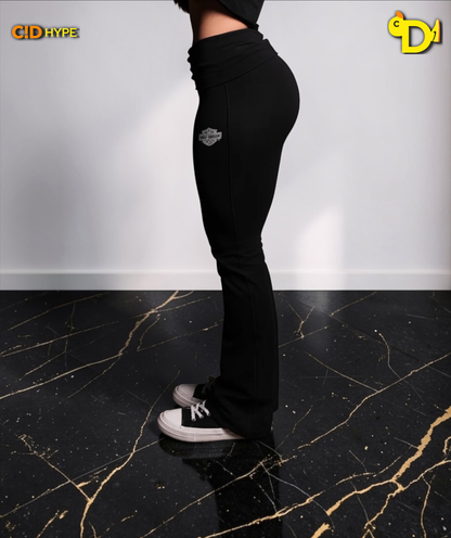 Harley-Davidson Wolves Romy Foldover Pants in Black