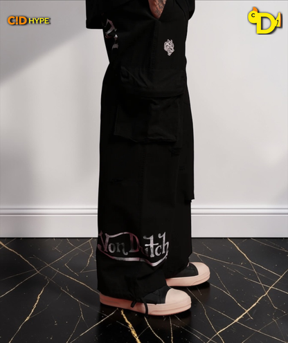 Hellbound Duke Cargo Pants in Black