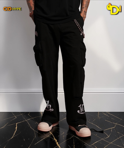 Hellbound Duke Cargo Pants in Black