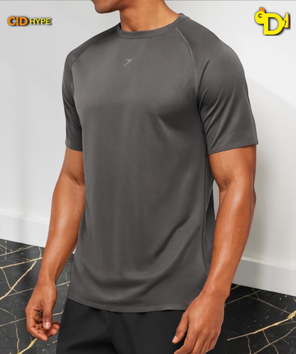 Hybrid Engineered Jacquard T-Shirt "Grey"