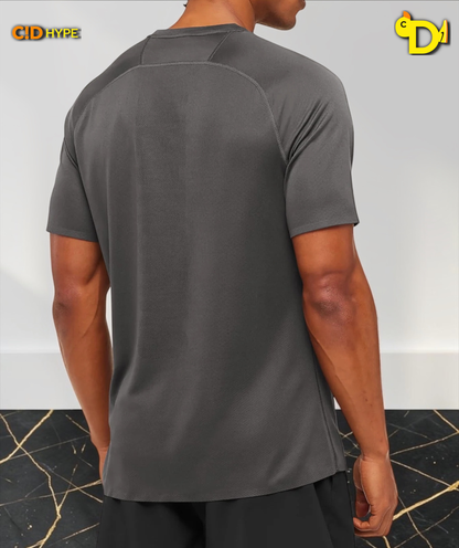 Hybrid Engineered Jacquard T-Shirt "Grey"