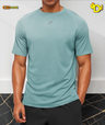 Hybrid Engineered Jacquard T-Shirt "Storm Blue"