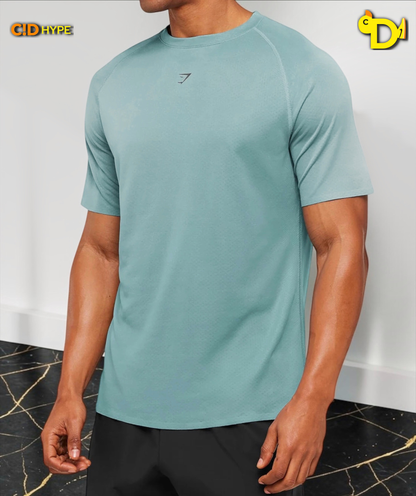 Hybrid Engineered Jacquard T-Shirt "Storm Blue"