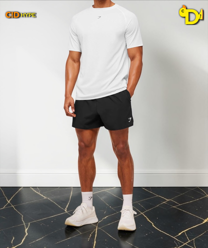 Hybrid Engineered Jacquard T-Shirt "White"