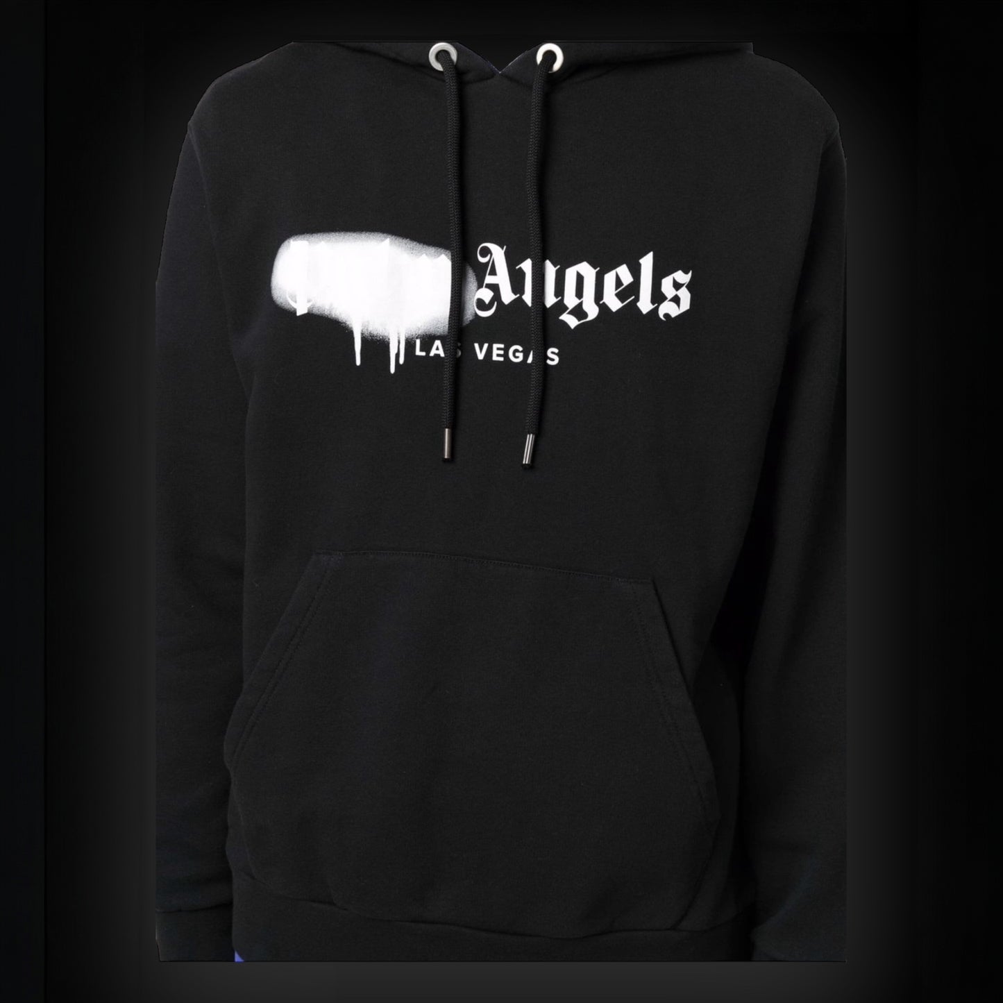 Palm Angels Las Vegas Sprayed Hoodie "Black/White"