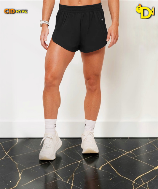 Interval High Leg Shorts "Black"