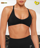 Interval Seamless Light Support Sports Bra "Black"