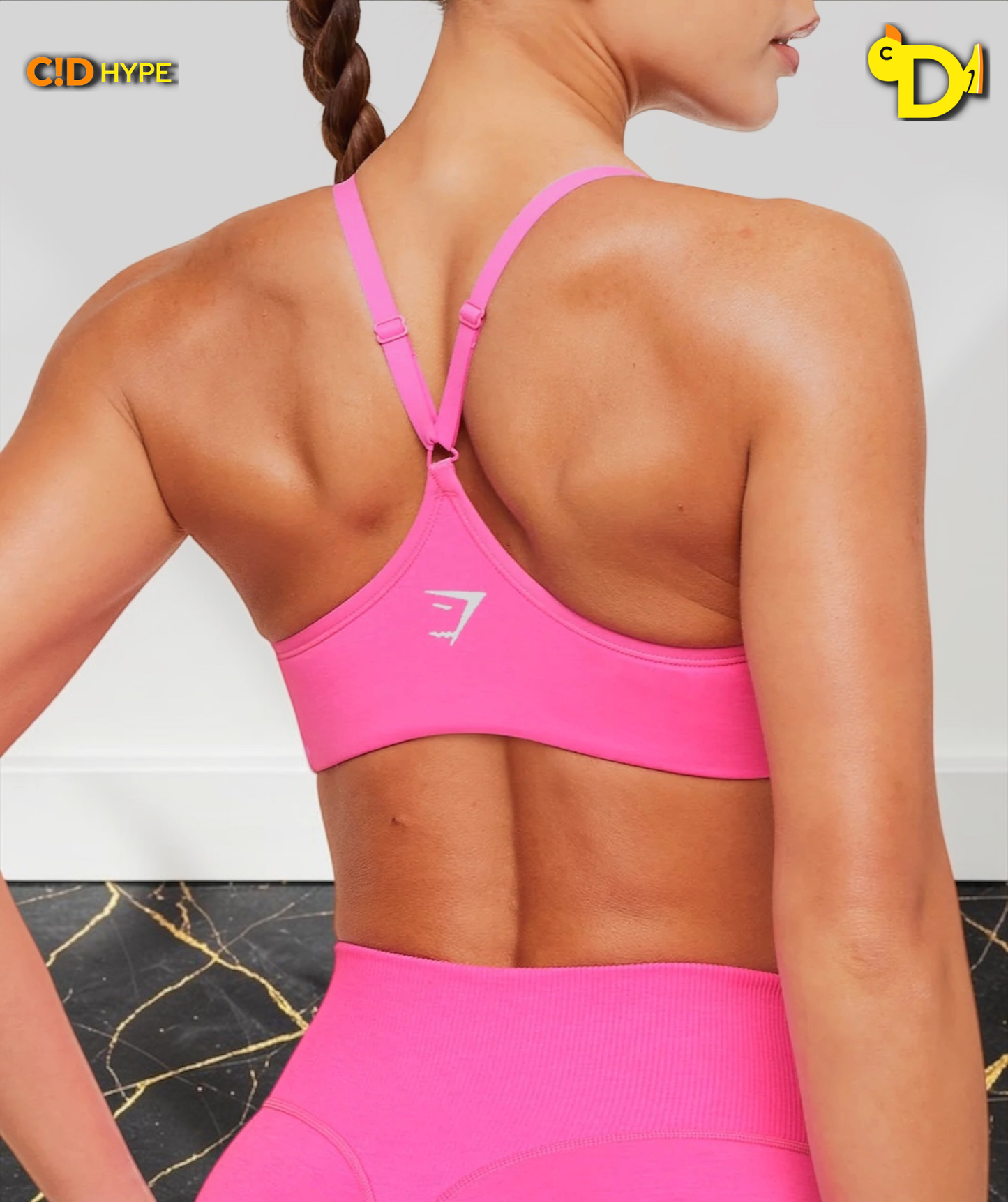 Interval Seamless Light Support Sports Bra "Electric Pink"