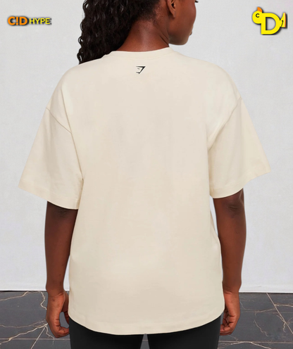 Juicy Peach Short Sleeve T-Shirt “Oat White”