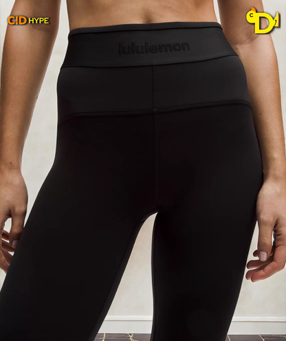 License to Train High-Rise Tight 25" Logo "Black"