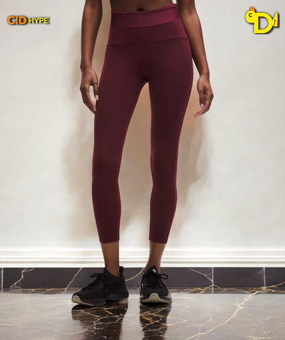 License to Train High-Rise Tight 25" Logo "Burgundy Bay"