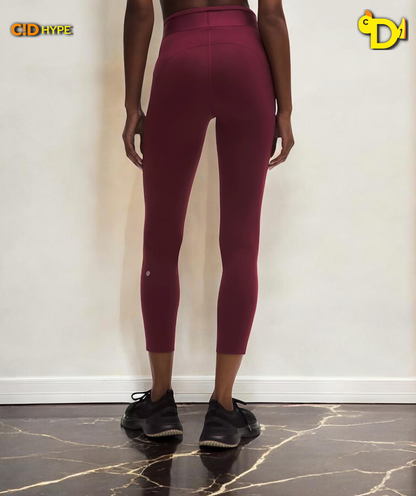 License to Train High-Rise Tight 25" Logo "Burgundy Bay"
