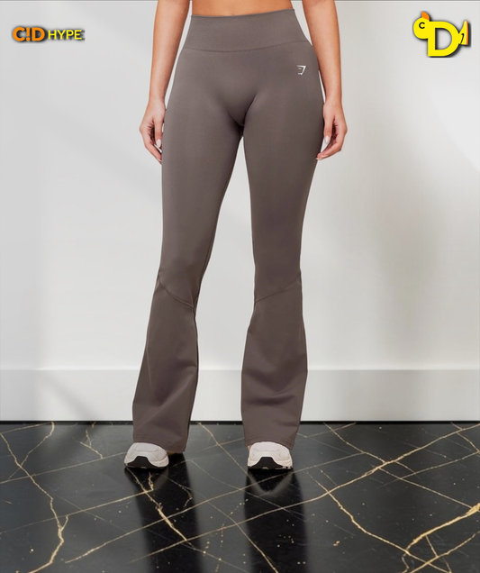 Light Hold Flared Leggings "Cool Brown"