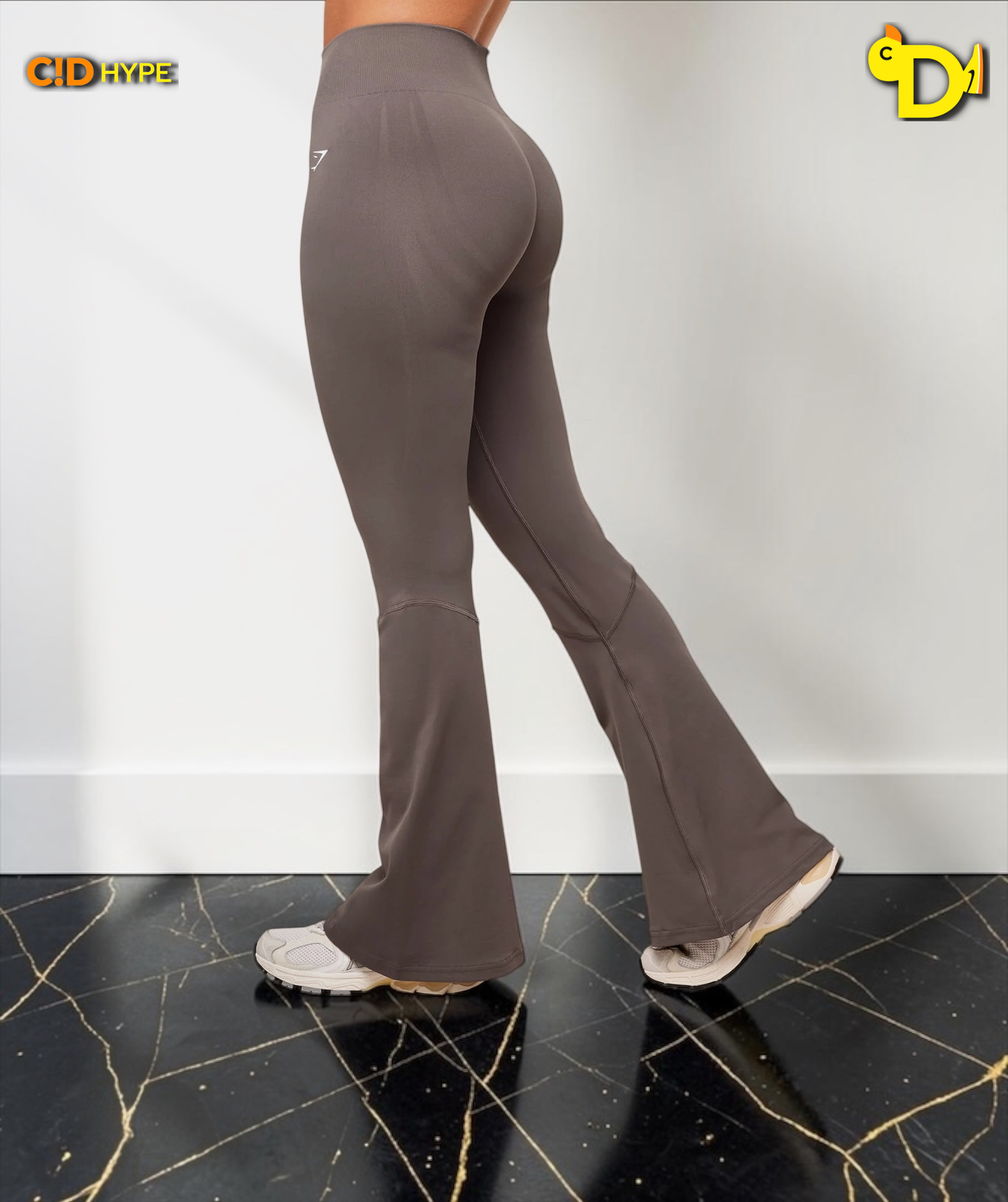 Light Hold Flared Leggings "Cool Brown"