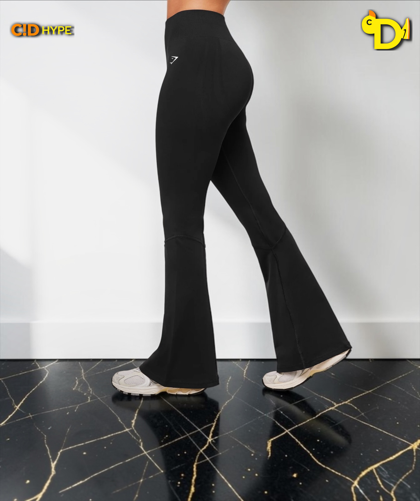 Light Hold Flared Leggings "GS Black"