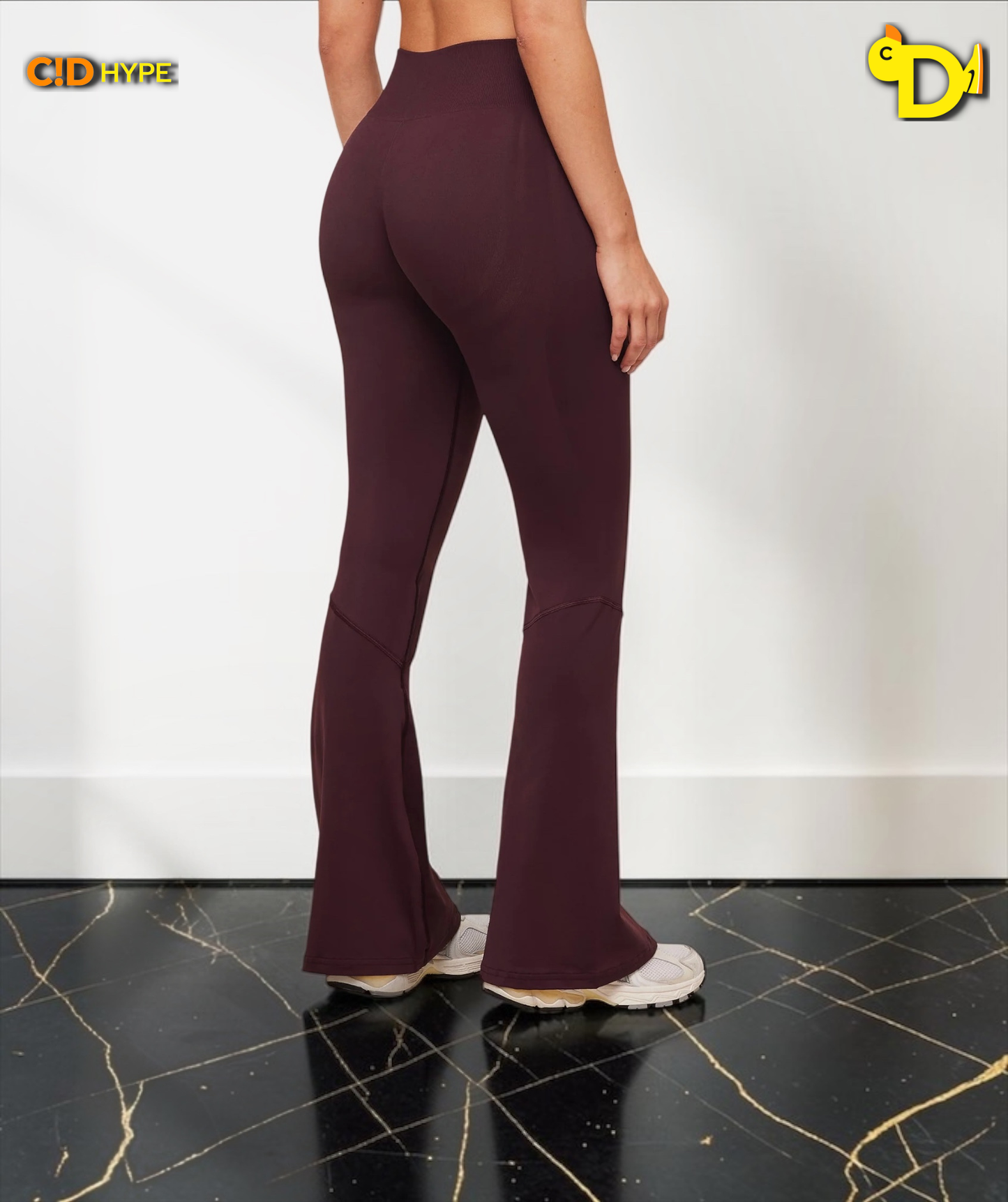 Light Hold Flared Leggings "GS Cherry Purple"