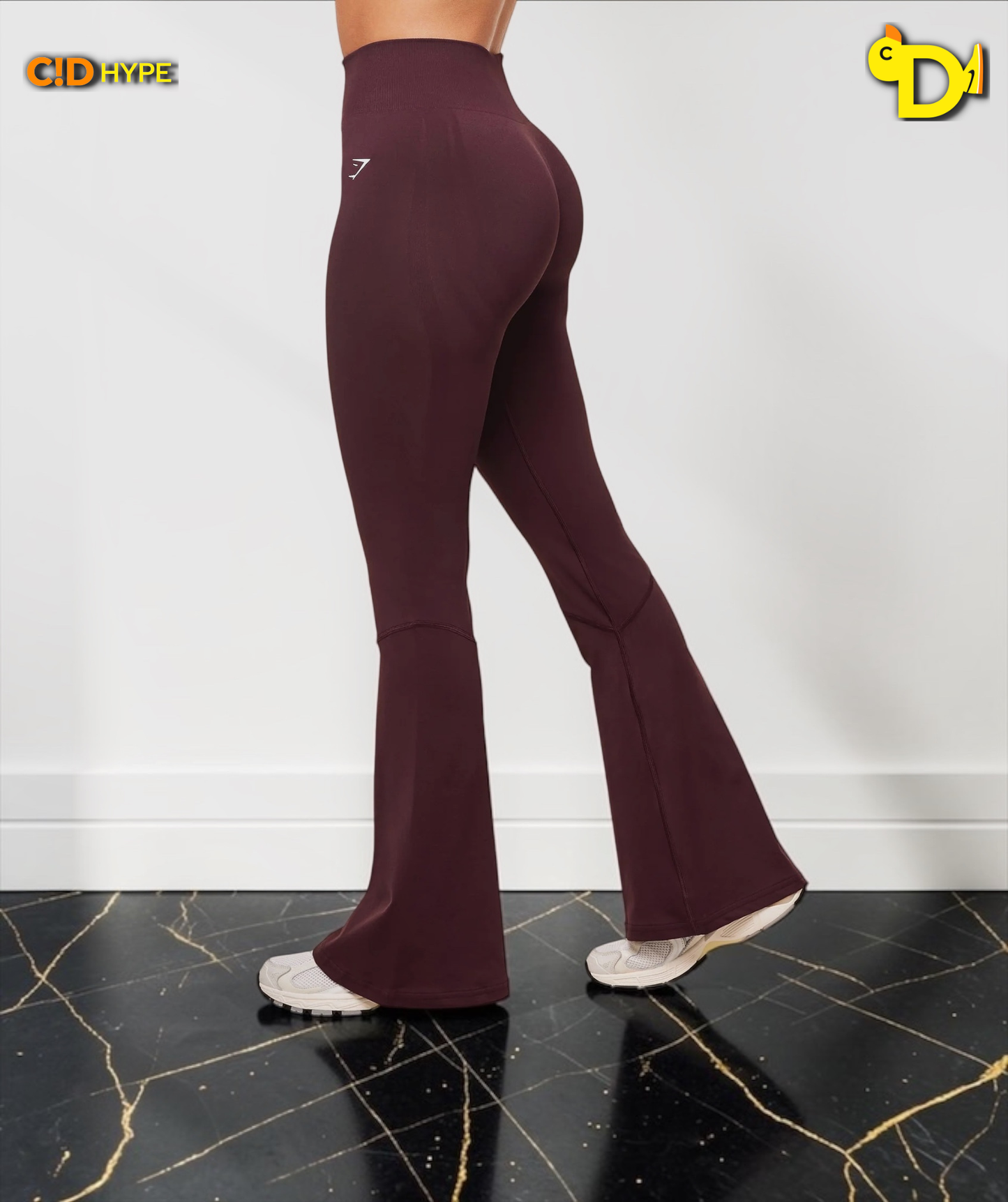 Light Hold Flared Leggings "GS Cherry Purple"