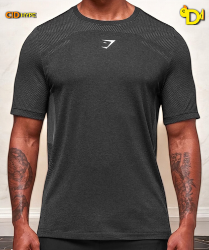 Lightweight Seamless T-Shirt "Black/Silhouette Grey"
