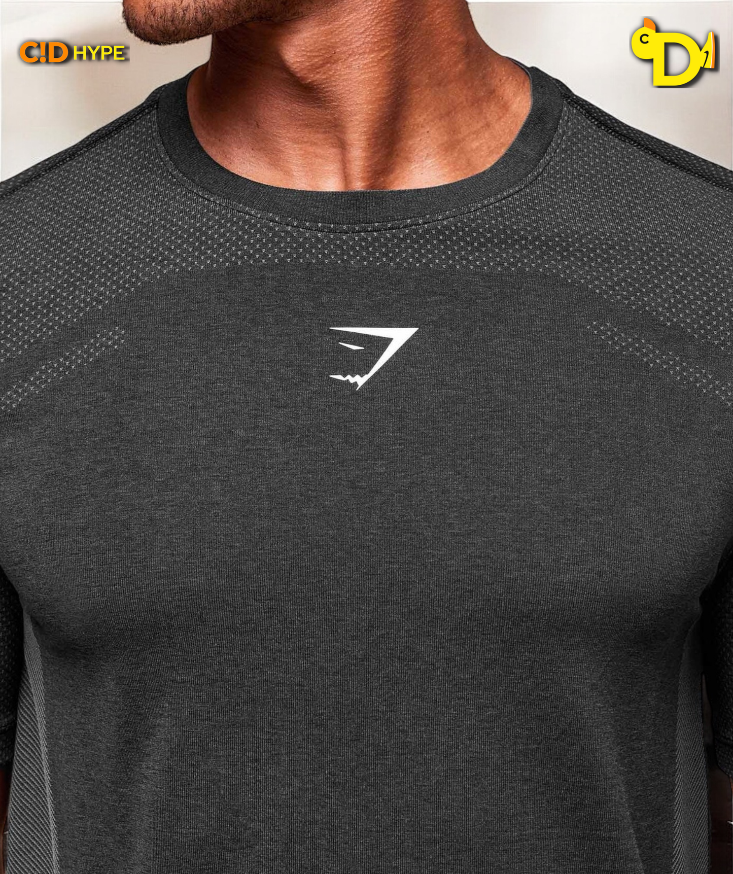Lightweight Seamless T-Shirt "Black/Silhouette Grey"