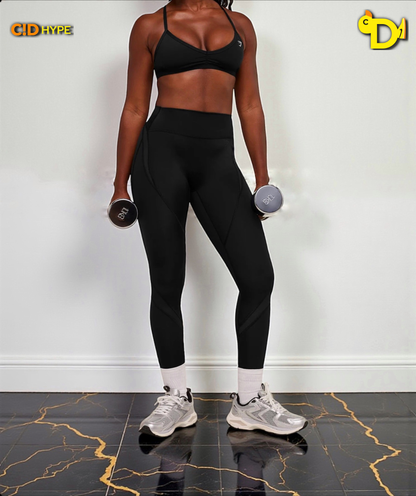 Mesh Panel Legging “GS Black”