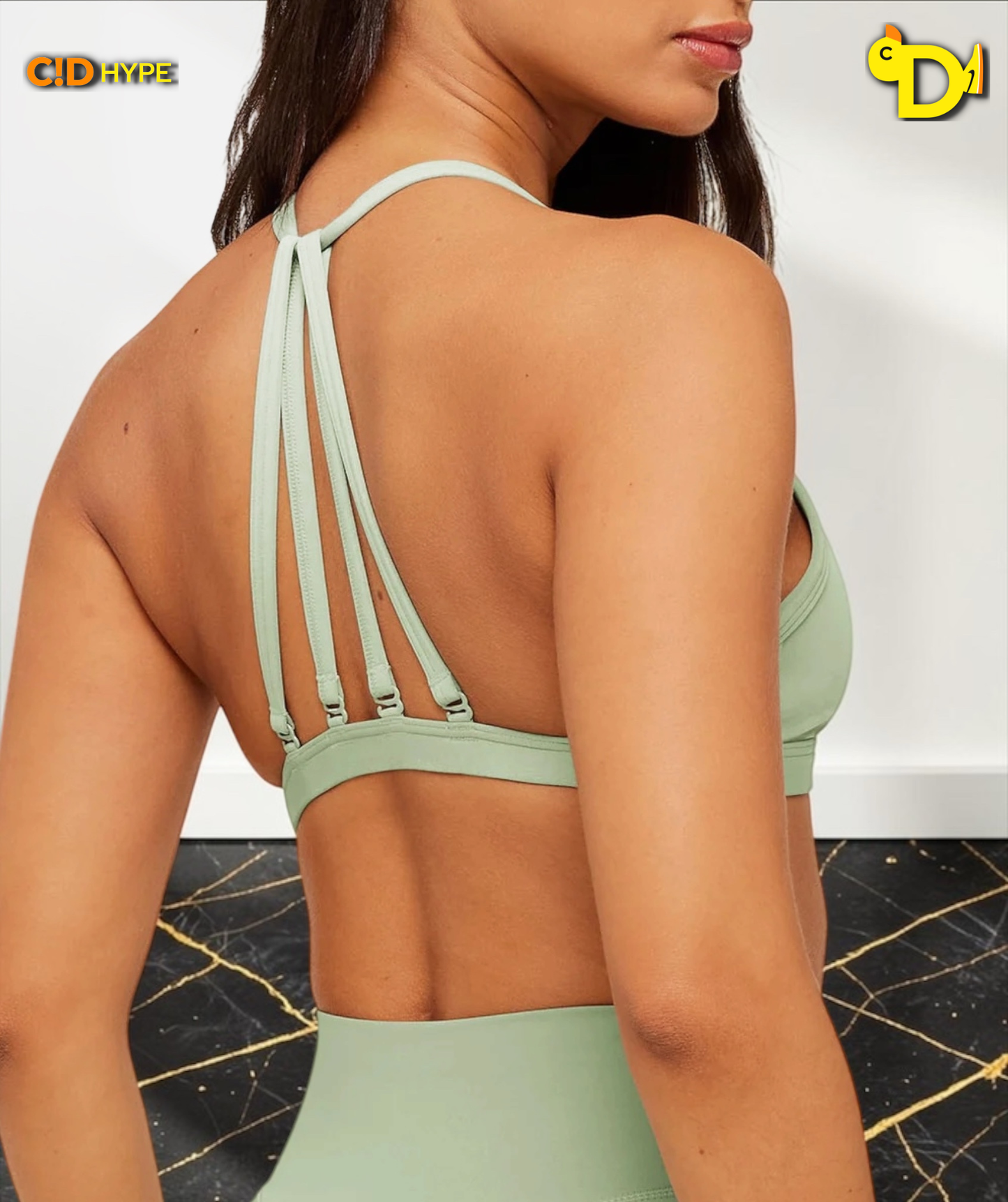 Minimal Sports Bra "Haze Green"