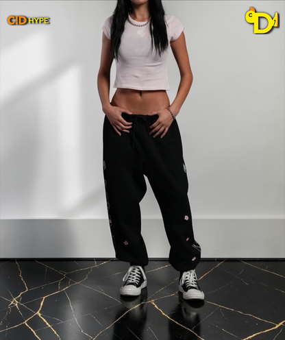 Moth Flames V2 "Baby" Tee in Blush Pink