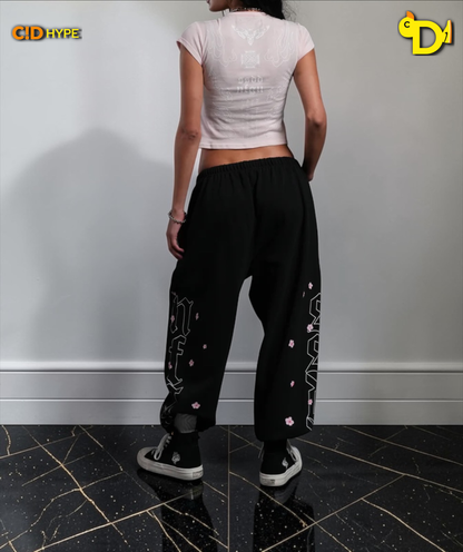 Moth Flames V2 "Baby" Tee in Blush Pink