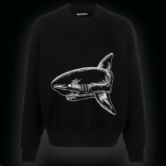 Palm Angels Split Shark Crew "Black"