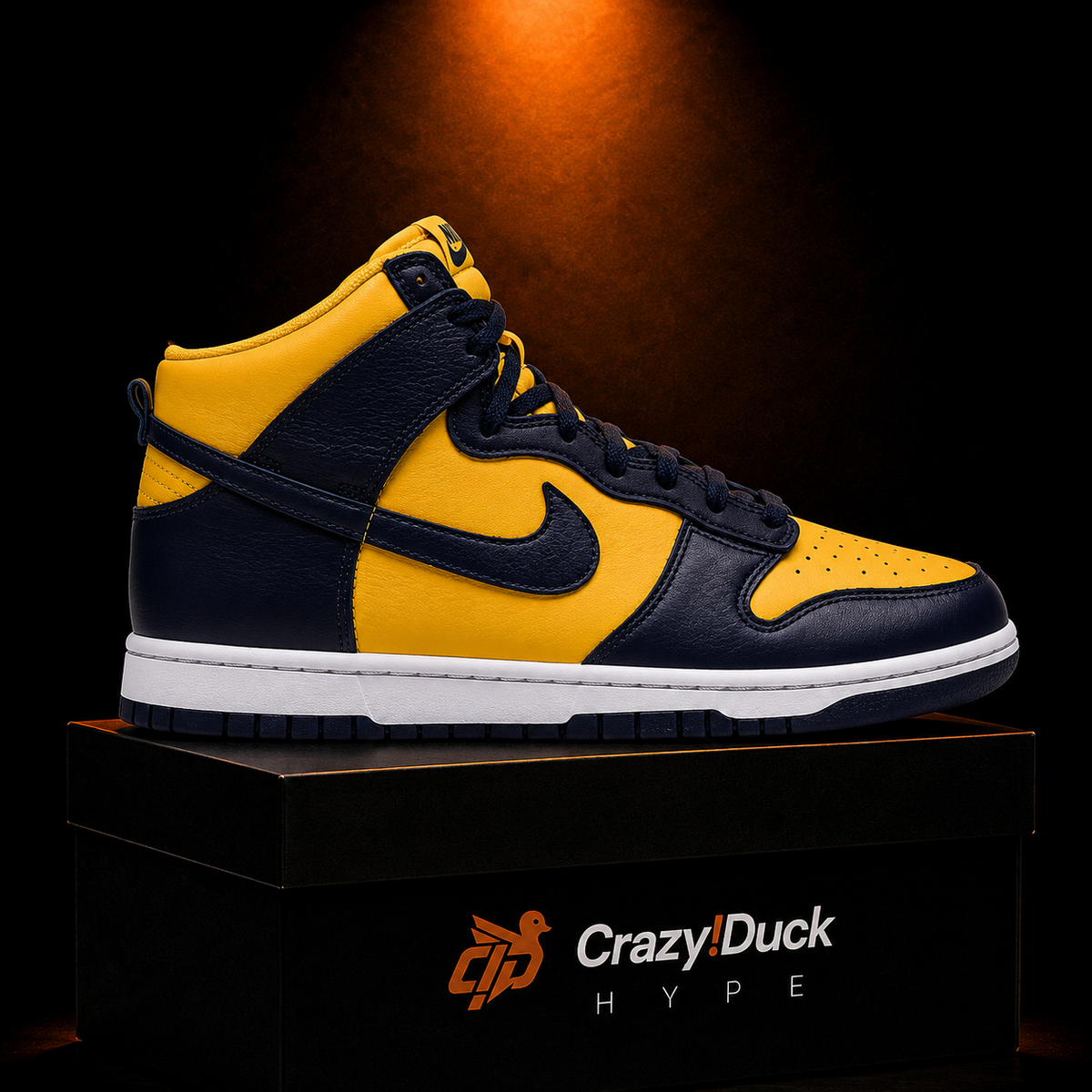 Nike Dunk High Michigan con empaque — Crazy!Duck Hype