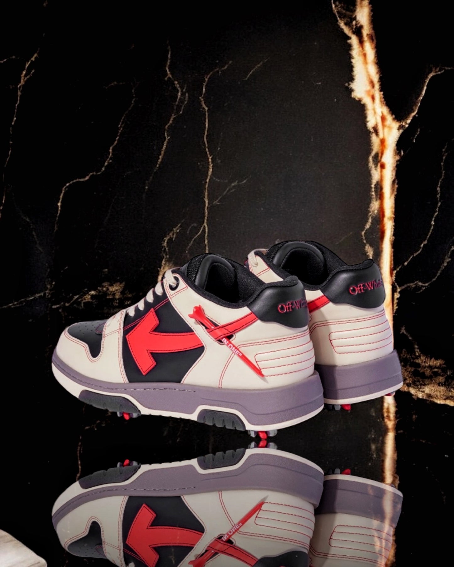 Off-White Out Of Office "Golf Paris Hilinski Red/Black"