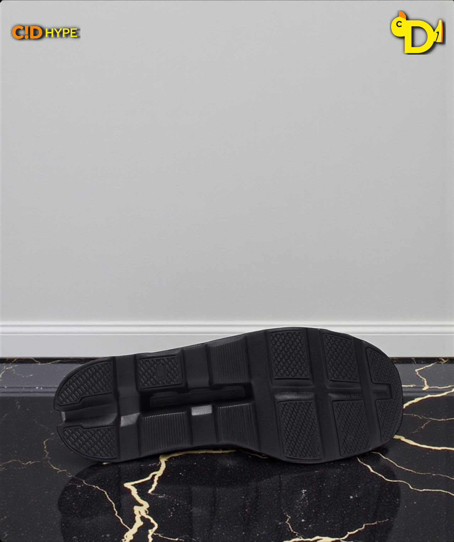 On Cloudmonster 1 "Black/Black"