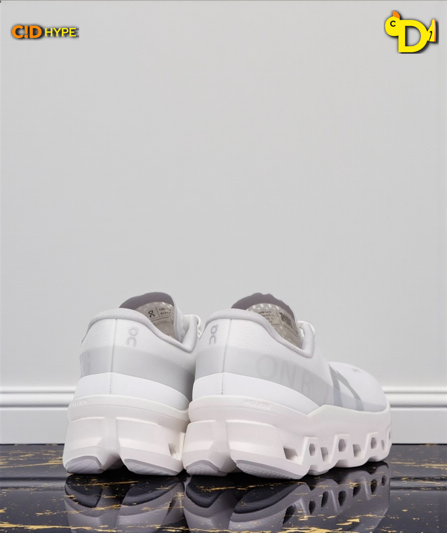 On Cloudmonster 1 "White/White"