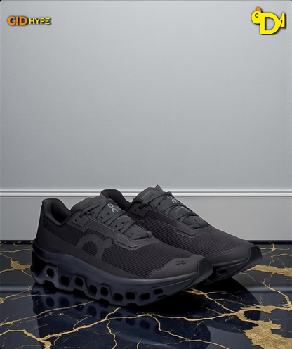 On Cloudmonster Void "Black/Black"