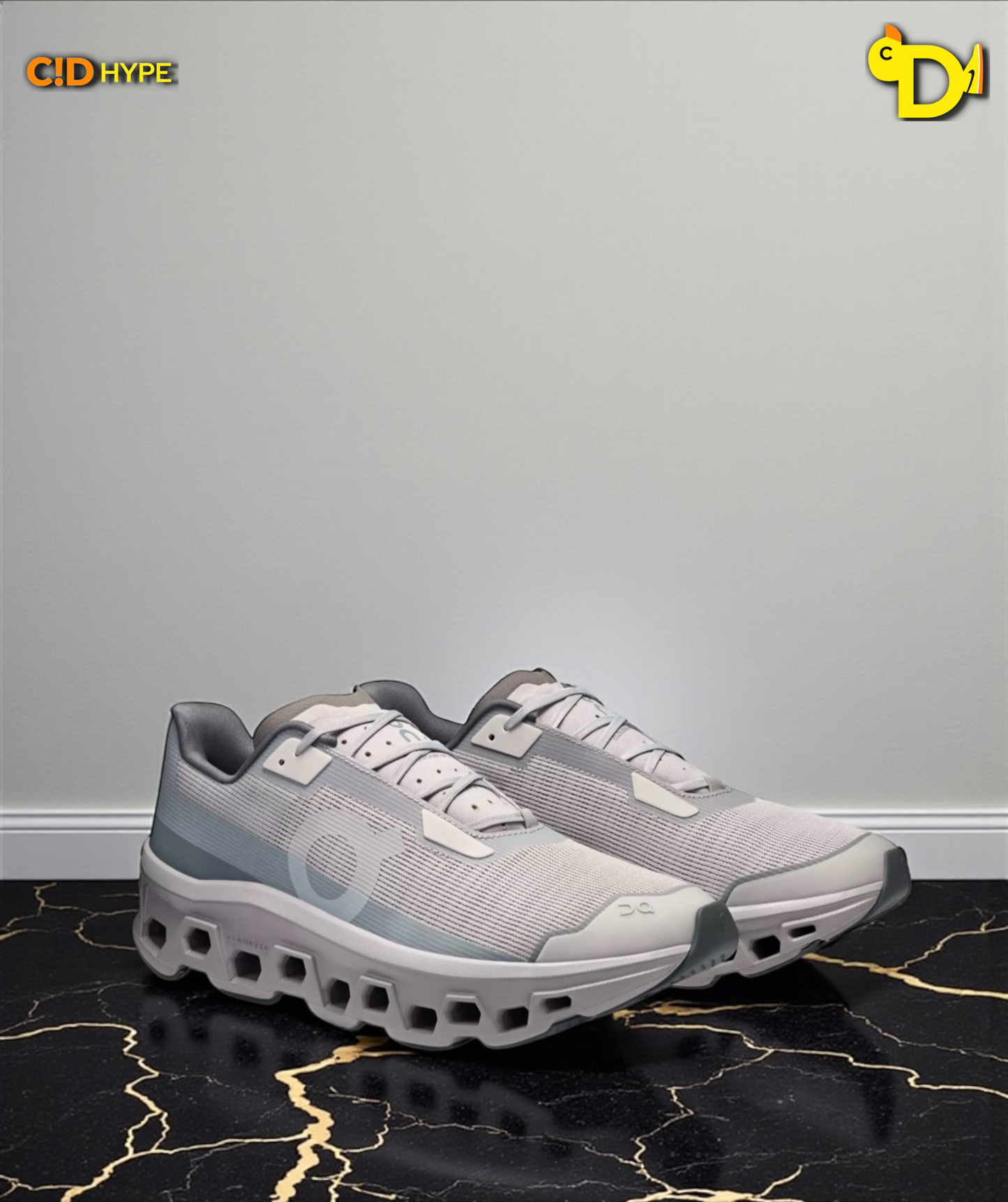 On Cloudmonster Void "Grey/Grey"