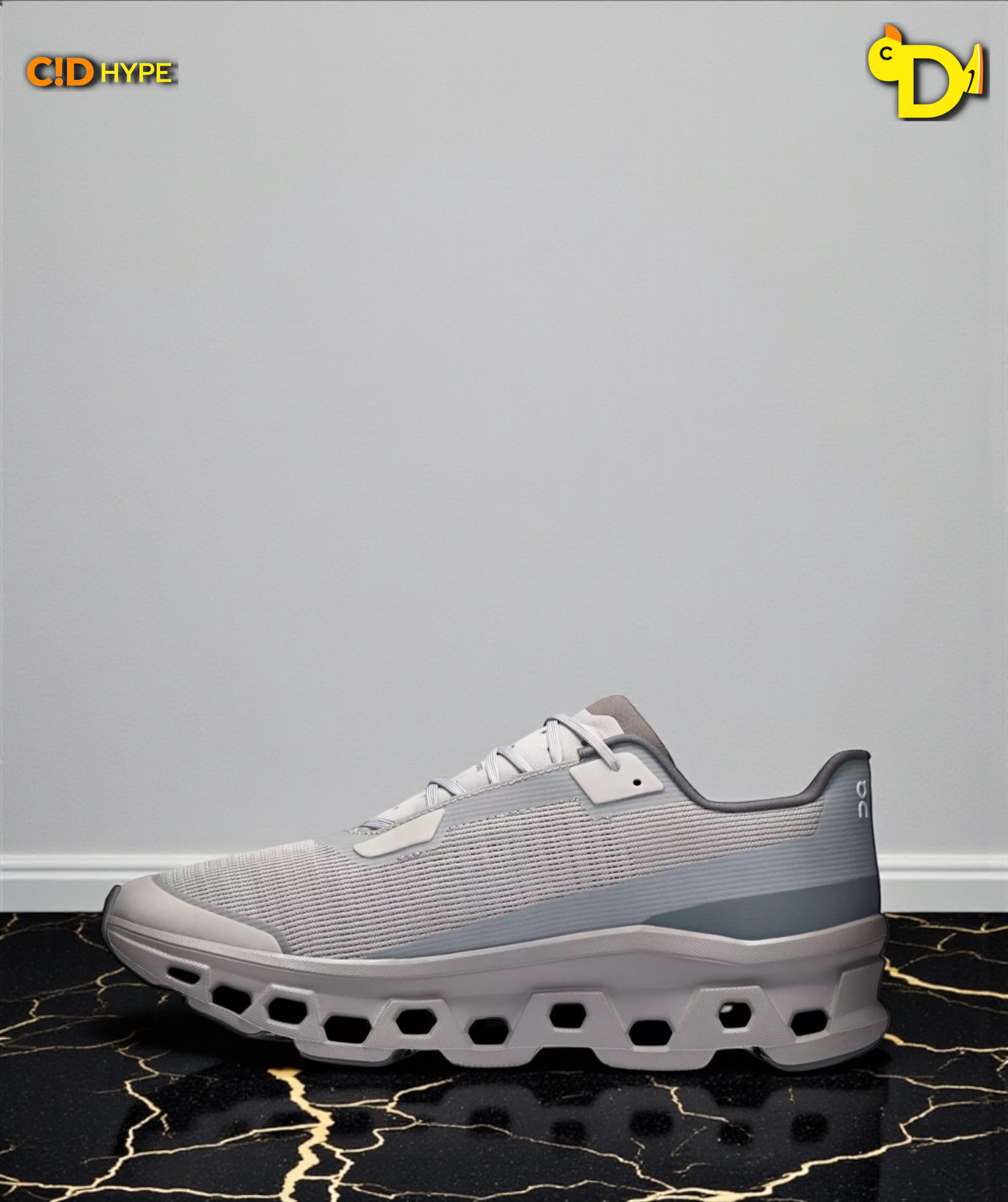 On Cloudmonster Void "Grey/Grey"