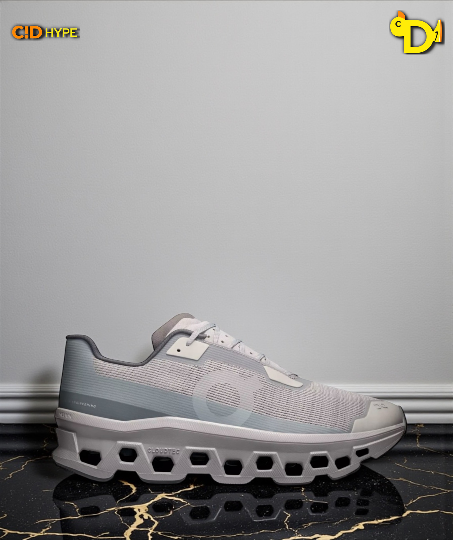 On Cloudmonster Void "Grey/Grey"