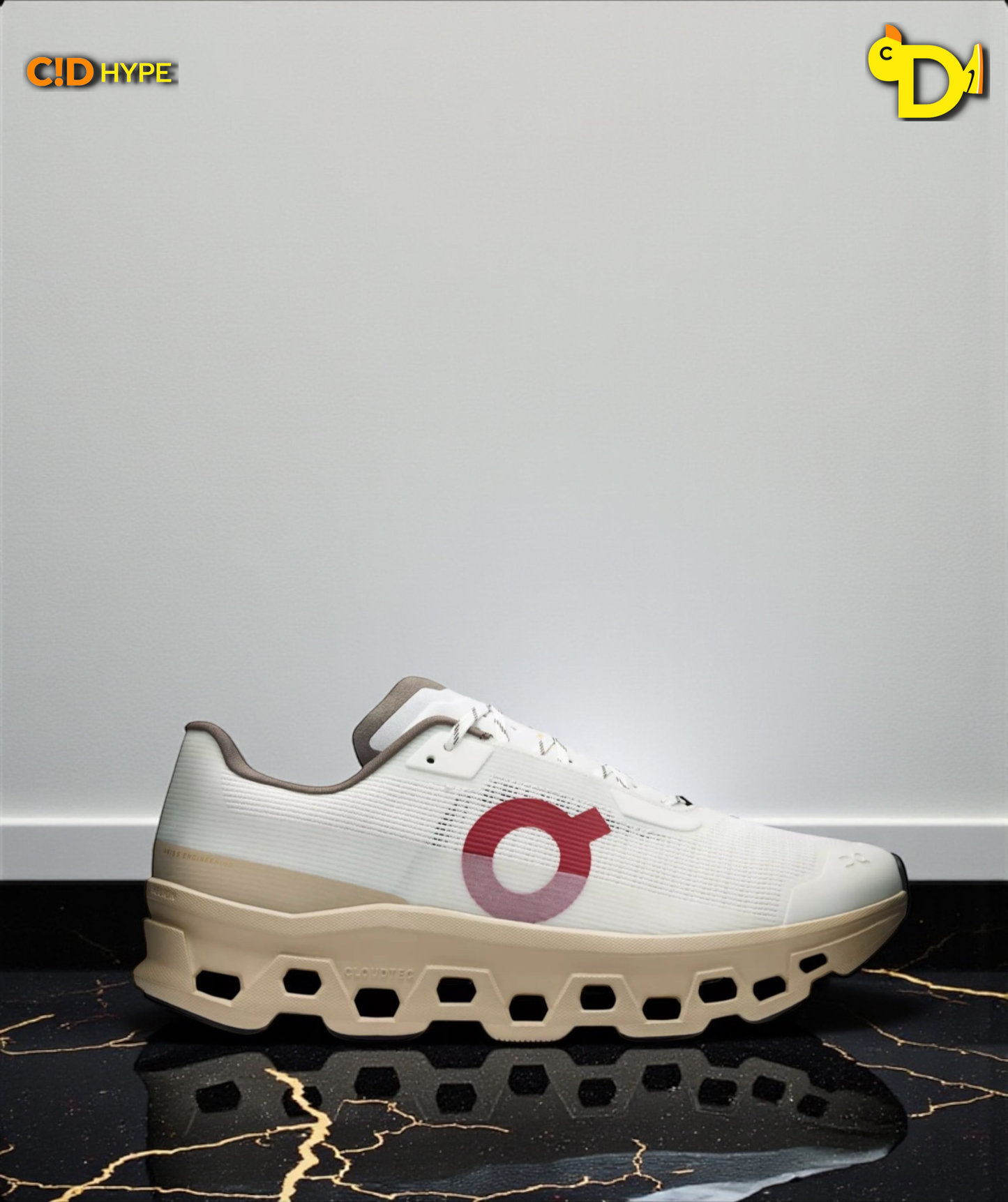 On Cloudmonster Void "Ivory/Sand"