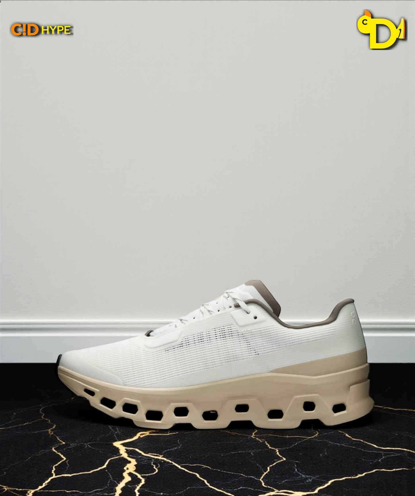 On Cloudmonster Void "Ivory/Sand"