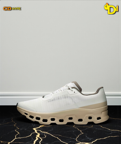 On Cloudmonster Void "Ivory/Sand"