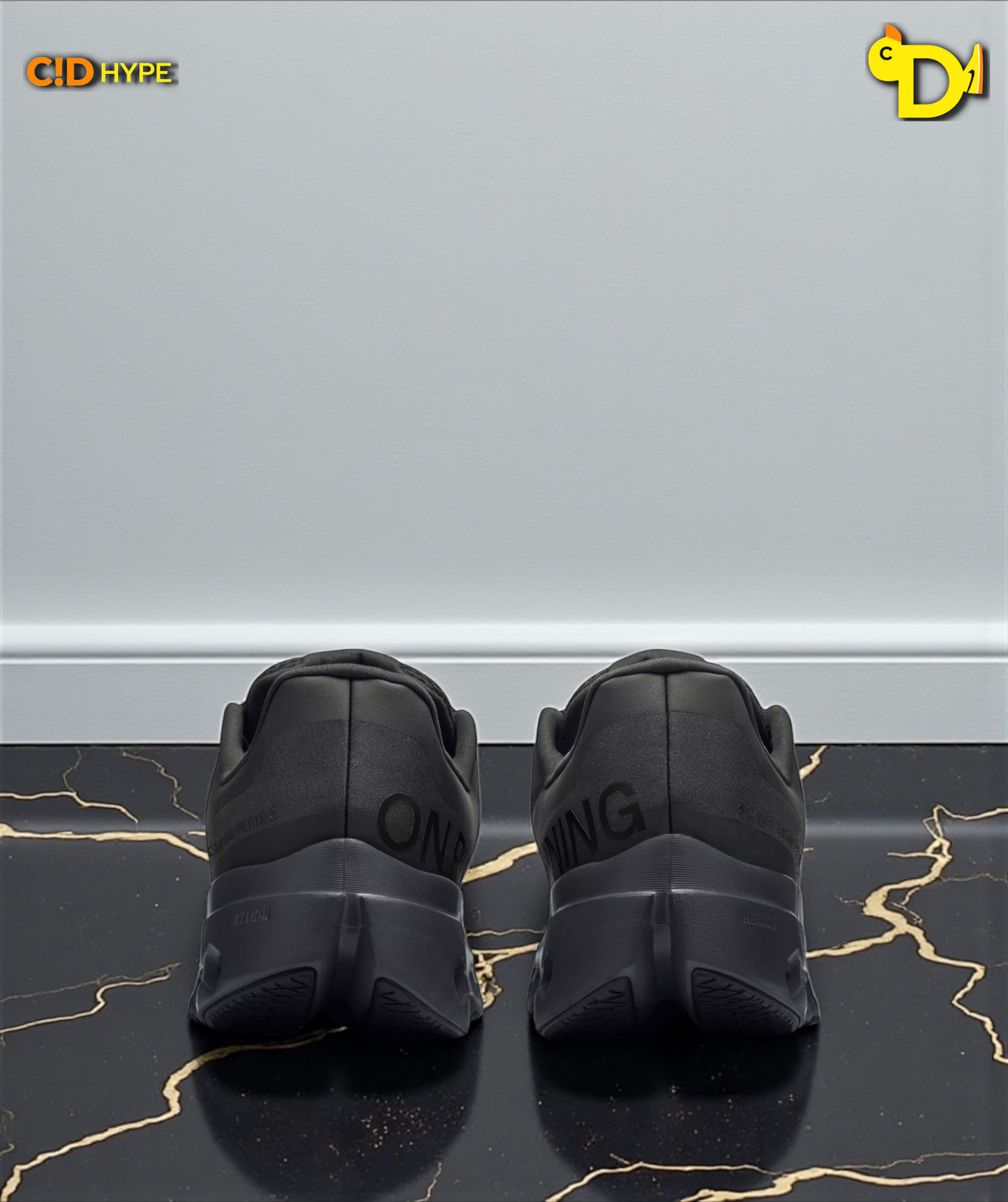 On Cloudsurfer Next "Black/Black/Gray"