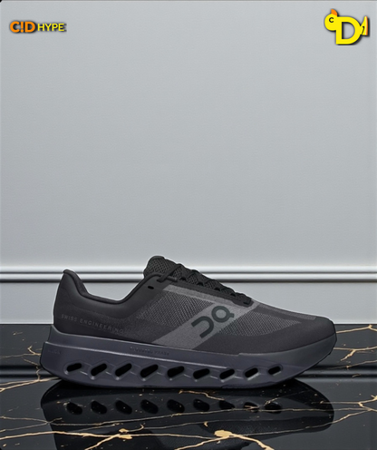 On Cloudsurfer Next "Black/Black/Gray"