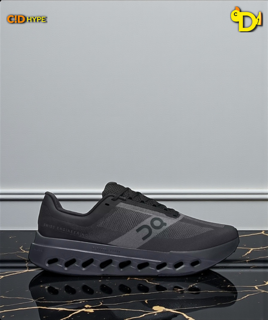 On Cloudsurfer Next "Black/Black/Gray"