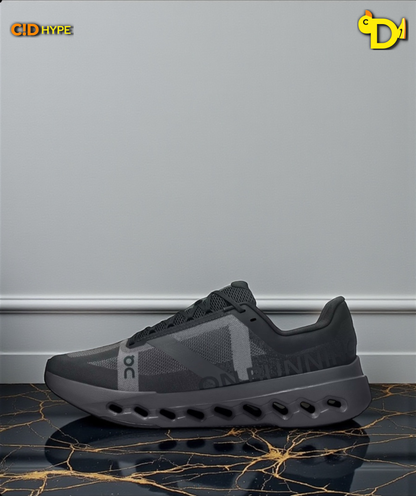 On Cloudsurfer Next "Black/Black/Gray"