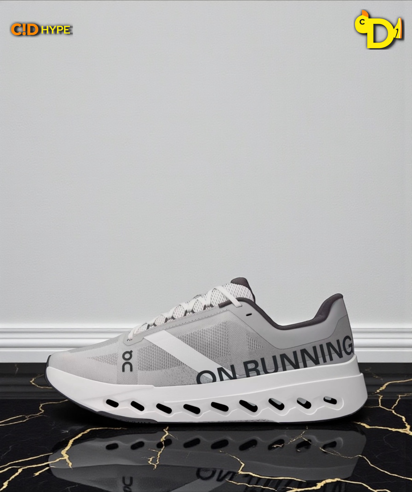 On Cloudsurfer Next "Gray/Gray/White"