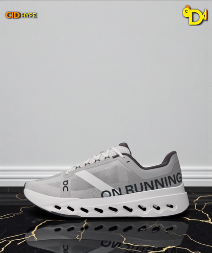 On Cloudsurfer Next "Gray/Gray/White"