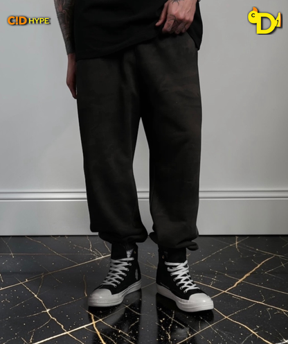 Our Mantra Lounger Sweat Pants in Black Vintage Woodland Camo