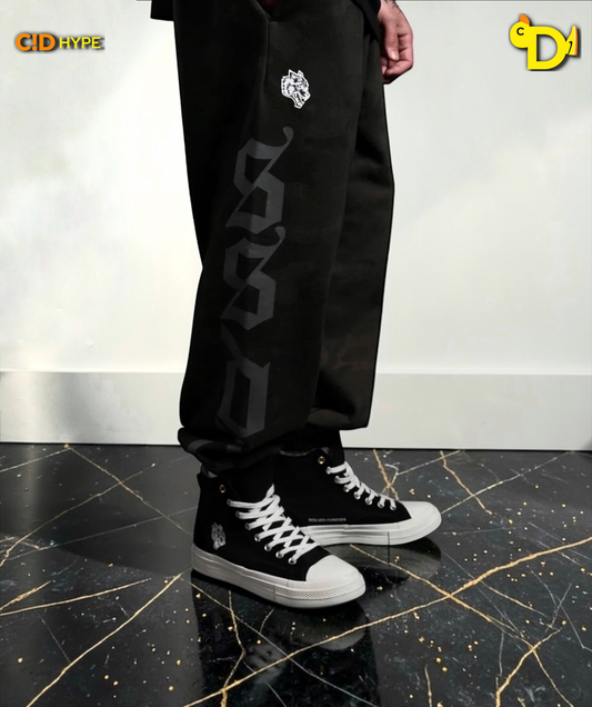 Our Mantra Lounger Sweat Pants in Black Vintage Woodland Camo