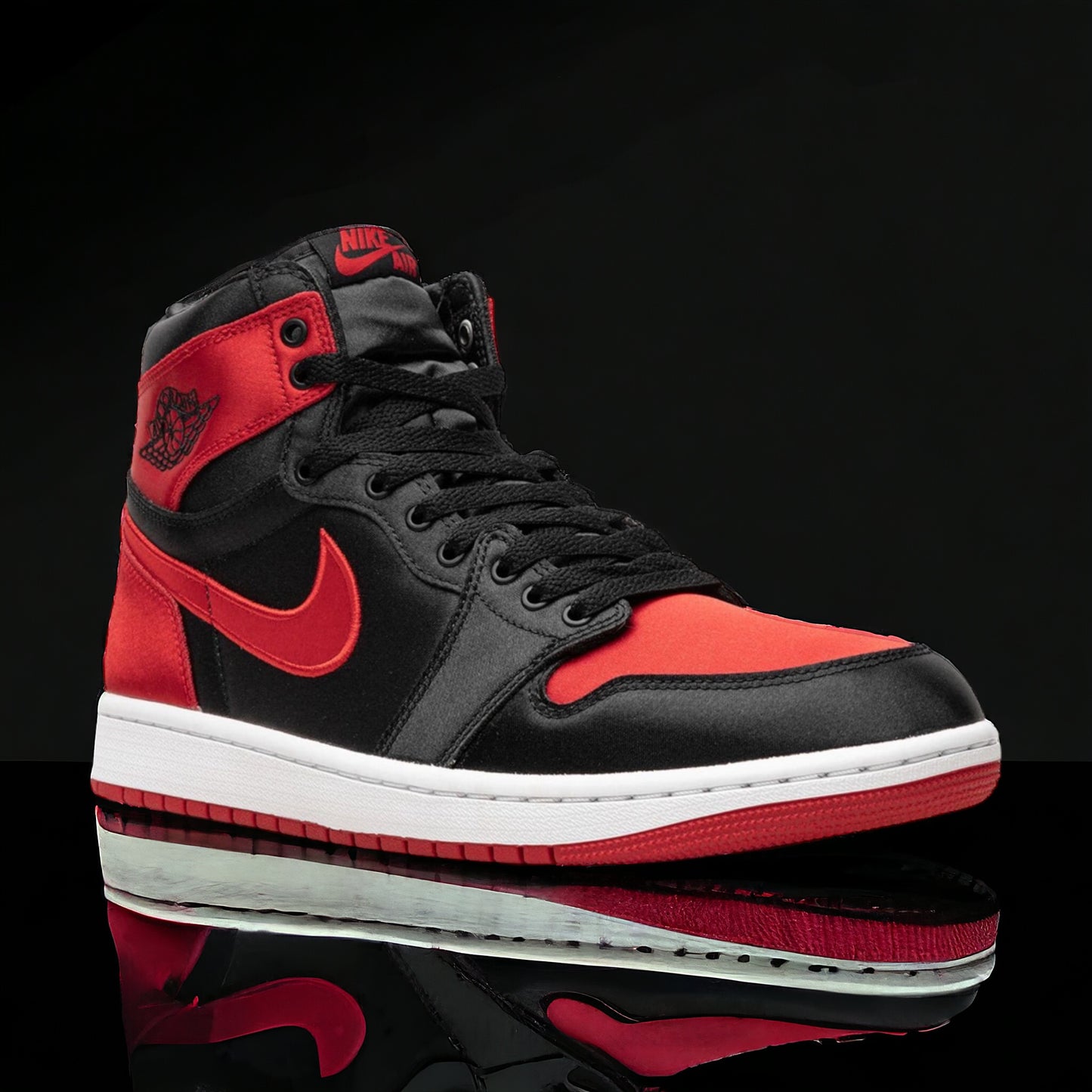 Jordan 1 Retro High OG "Satin Bred" (Mujer)