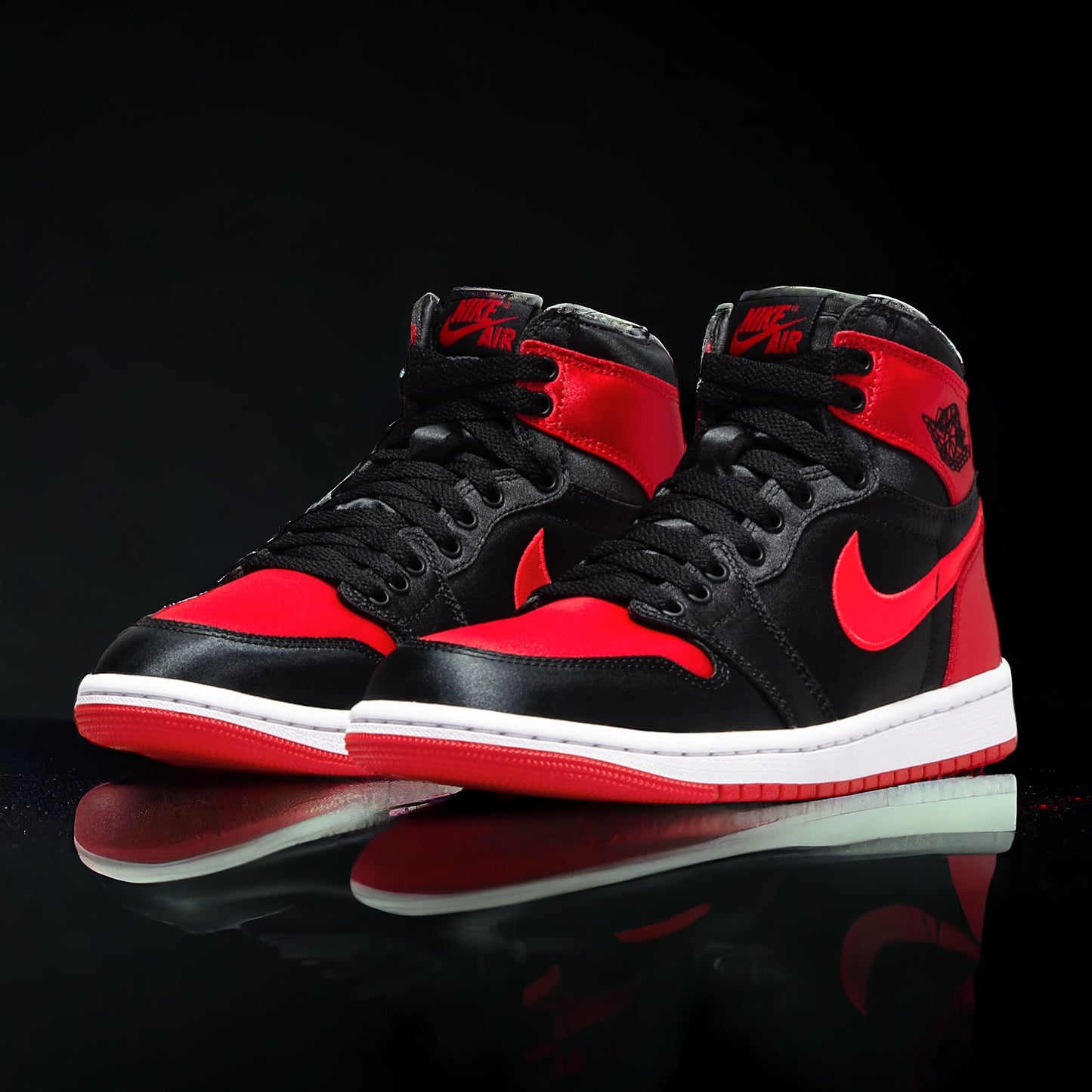 Jordan 1 Retro High OG "Satin Bred" (Mujer)