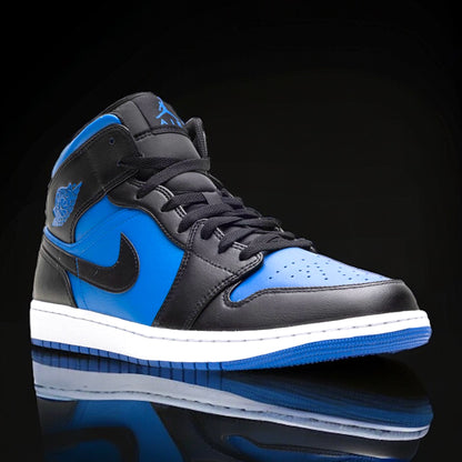 Jordan 1 Mid "Black Royal Blue"